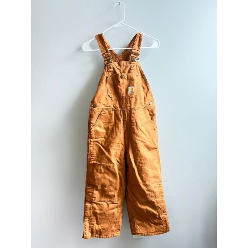 Carhartt Kids Quilt-Lined Winter Duck Canvas Overalls Fall, Winter, Outdoors